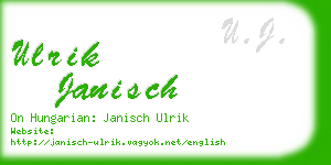 ulrik janisch business card